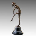 Danse Statue Joker / Clown Bronze Sculpture, a. Gilbert TPE-183